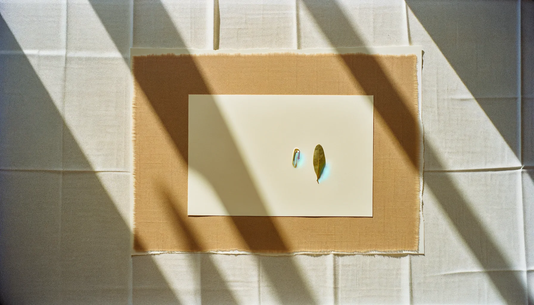 ספר ארכיון פתוח ברקע פשתן עם תאורה עריכתית